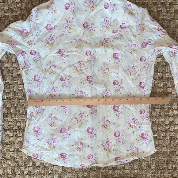 True Grit Cowboy Chic Floral Button-Up Shirt sz Med - Picture 9 of 9